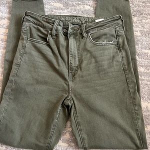 army green american eagle jeans